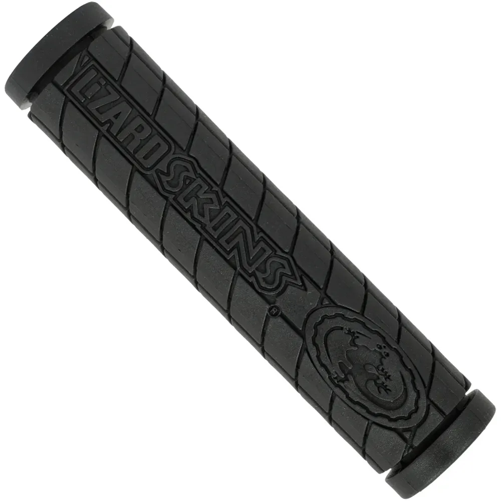 uPRISE Bikes Lizard Skins Logo Single Compound MTB Grips - Black - Medium | Price match, 365 day return s, 18-Month Warranty, Finance Available & Free UK Delivery